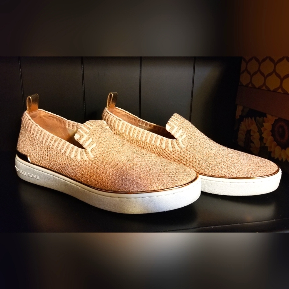 Michael Kors Women's Tan Slip-On Sneakers